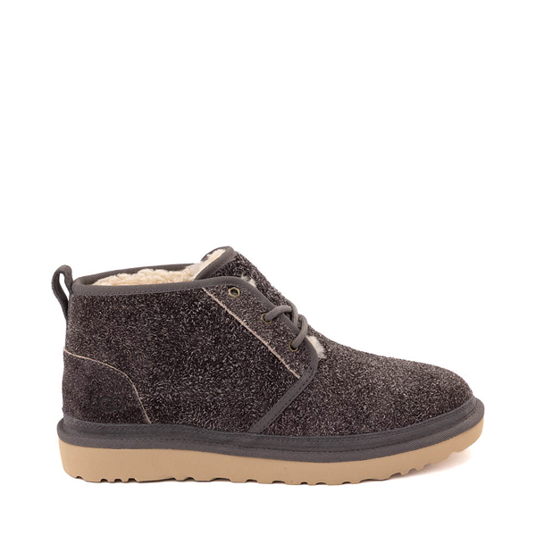 Mens UGG® Neumel Shaggy Suede Boot - Dark Grey