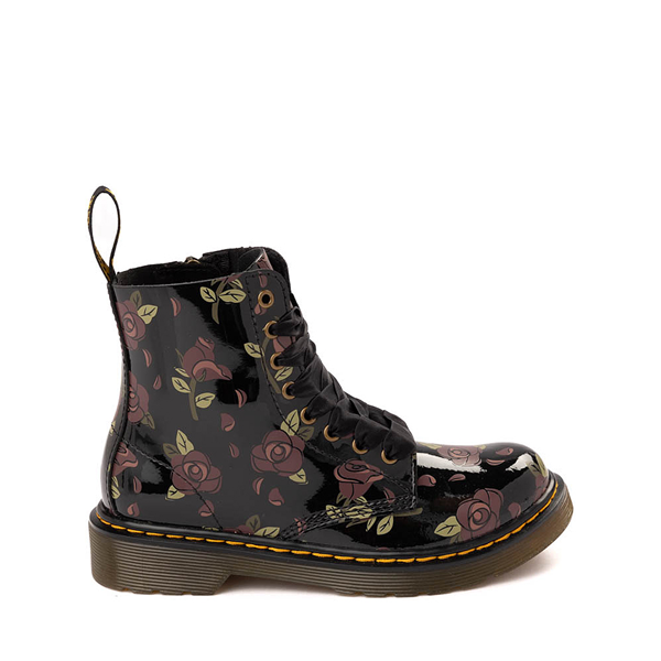 Dr. Martens 1460 Pascal Patent Boot Little Kid Big Kid Black Decayed Rose