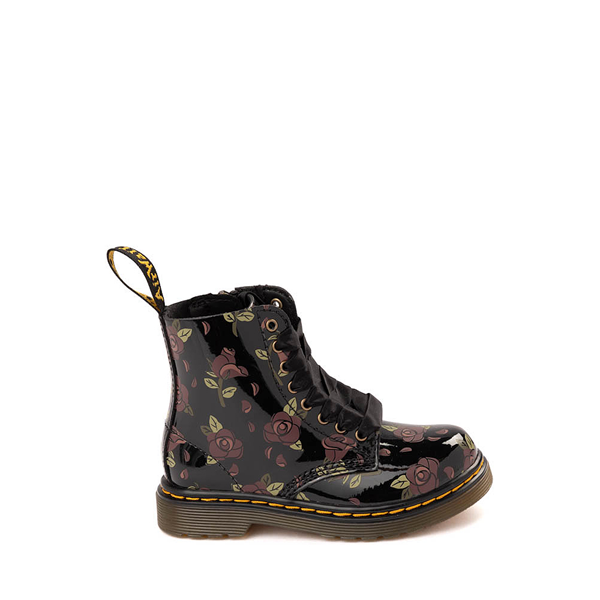 Dr. Martens 1460 Pascal Patent Boot - Toddler - Black / Decayed Rose