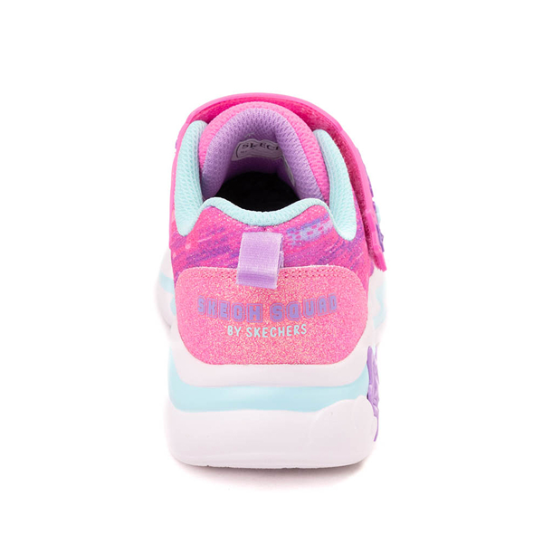 alternate view Skechers Snuggle Sneaks: Skech Squad Sneaker - Little Kid - Pink / MulticolorALT4