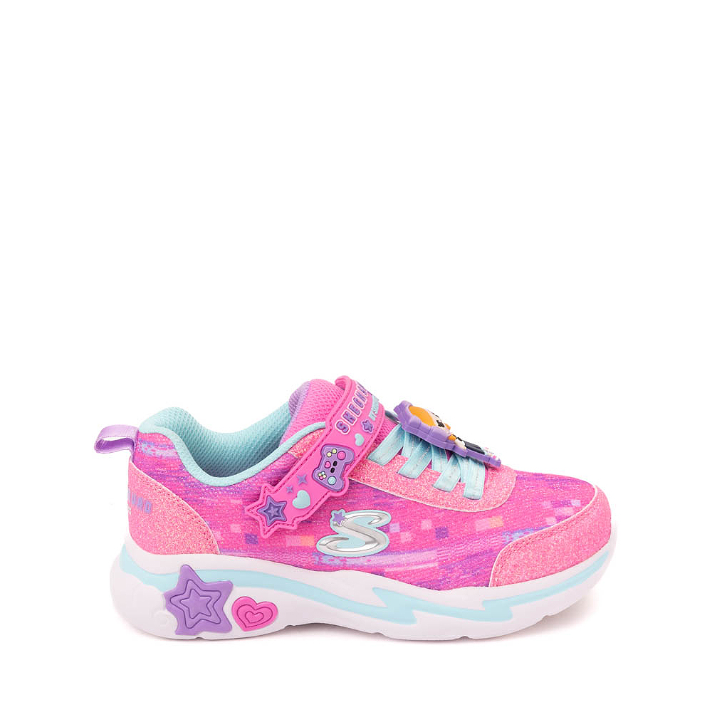 Skechers Snuggle Sneaks: Skech Squad Sneaker - Little Kid - Pink / Multicolor