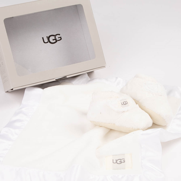 UGG® Bixbee Bootie And Lovey Blanket - Baby / Toddler - Vanilla