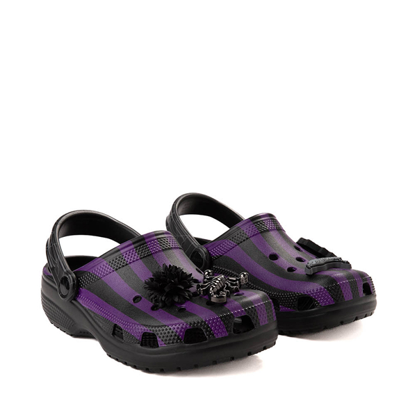 alternate view Wednesday x Crocs Classic Nevermore Academy Clog - Black / MulticolorALT5