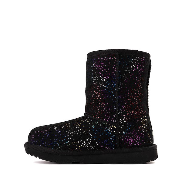 UGG® Classic II Shimmer Sky Boot - Little Kid / Big Black Rainbow Metallic