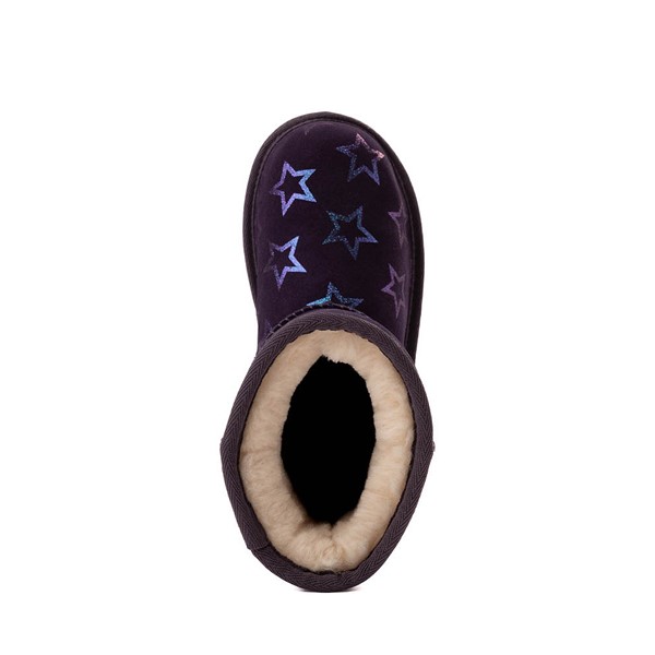 alternate view UGG® Classic II Iridescent Stars Boot - Little Kid / Big Kid - NightshadeALT2