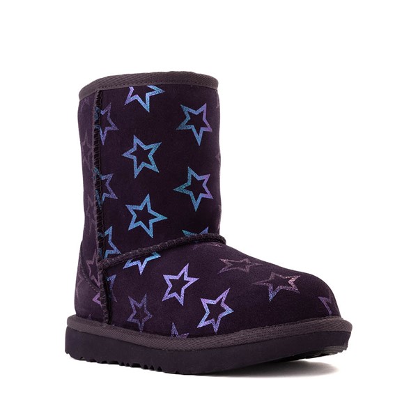 alternate view UGG® Classic II Iridescent Stars Boot - Little Kid / Big Kid - NightshadeALT5