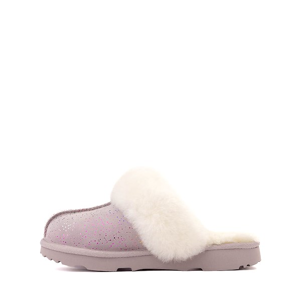 UGG® Cozy II Shimmer Sky Slipper - Little Kid / Big Pale Smoke Rainbow Metallic