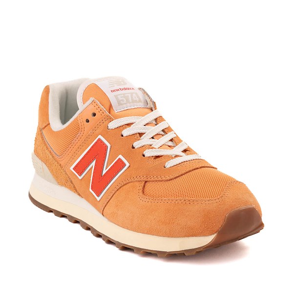 Womens New Balance 574 Athletic Shoe - Copper / Neo Flame / Sea Salt