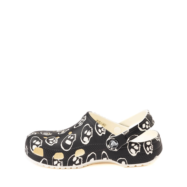 alternate view Crocs Classic Glow-In-The-Dark Skull Clog - Little Kid / Big Kid - BlackALT1B