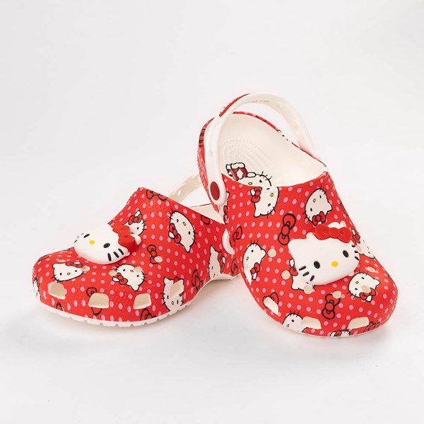 alternate view Hello Kitty® x Crocs Classic Clog - Little Kid / Big Kid - RedHERO