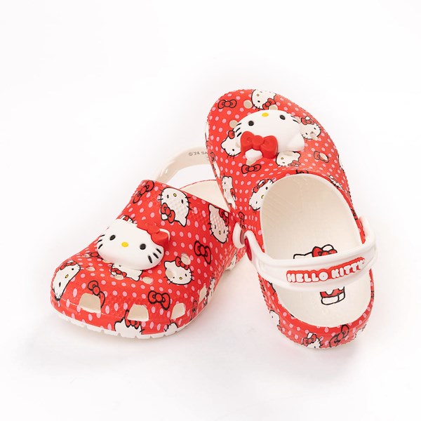 alternate view Hello Kitty® x Crocs Classic Clog - Baby / Toddler - RedHERO
