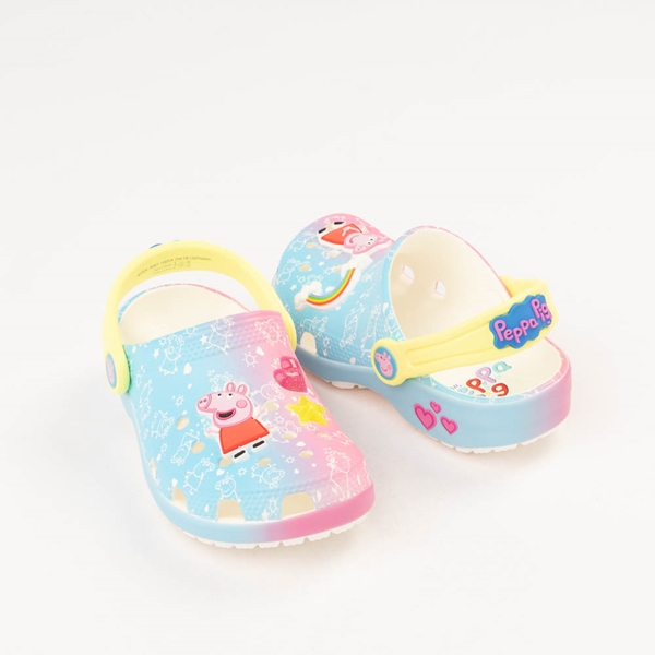 alternate view Peppa Pig x Crocs Classic Clog - Baby / Toddler - MulticolorHERO