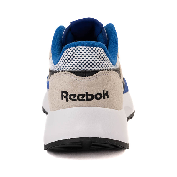 alternate view Mens Reebok Classic Leather Athletic Shoe - White / Black / BlueALT4