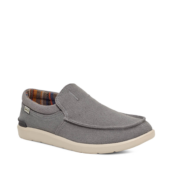 Mens Sanuk Hangout Lite Slip-On Casual Shoe - Charcoal