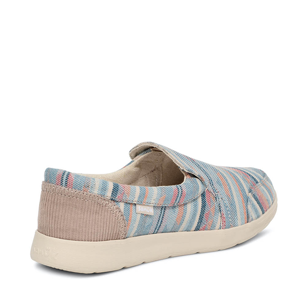 Womens Sanuk Hangout Lite Blanket Slip-On Casual Shoe - Blue ...