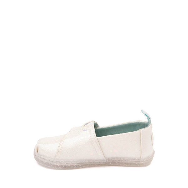 alternate view TOMS Alpargata Slip-On Casual Shoe - Baby / Toddler / Little Kid - White / ClearALT1