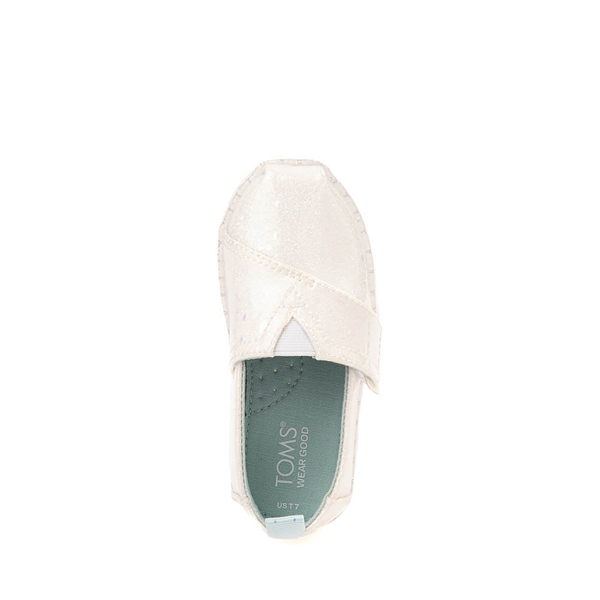 alternate view TOMS Alpargata Slip-On Casual Shoe - Baby / Toddler / Little Kid - White / ClearALT2