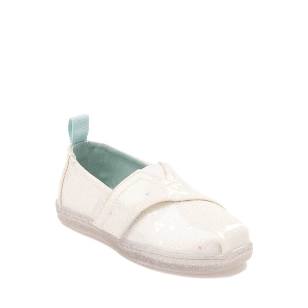 alternate view TOMS Alpargata Slip-On Casual Shoe - Baby / Toddler / Little Kid - White / ClearALT5