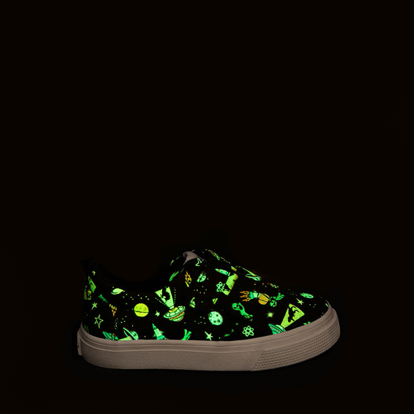 TOMS Fenix Double-Strap Sneaker - Baby / Toddler Little Kid Black Alien Print