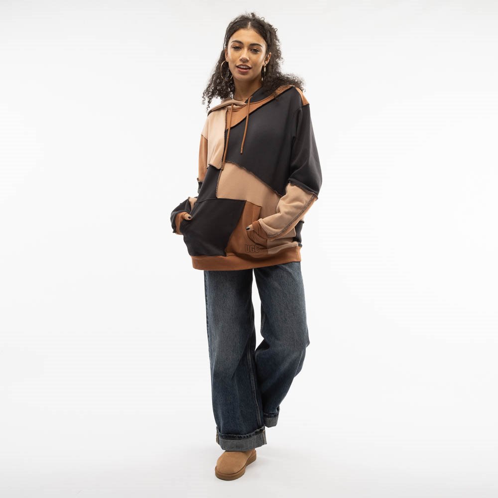 【メンズ・カジュアル】UGG Gender Raini Piecework フーディ UGG® All-Gender Raini Piecework Hoodie - Cedar Bark