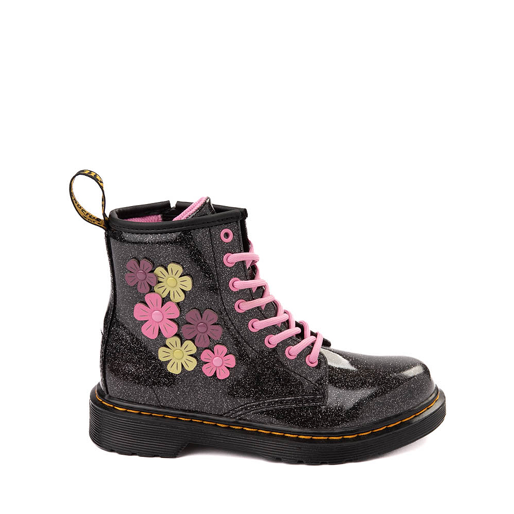 Dr. Martens 1460 Glitter & Flower Applique 8-Eye Boot - Little Kid ...