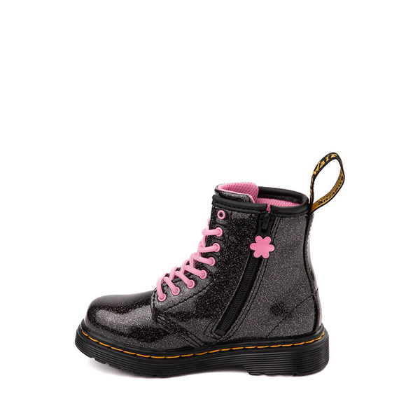 Dr. Martens 1460 Glitter & Flower Applique 8-Eye Boot - Toddler - Black