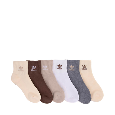 adidas Trefoil Quarter Socks 6 Pack - Little Kid - Multicolor