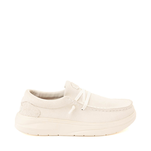 Womens HEYDUDE Wendy Comf Suede Slip-On Casual Shoe - Ivory