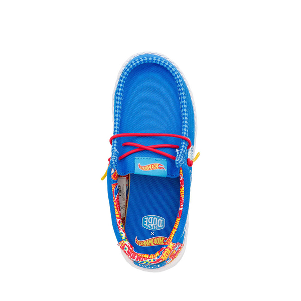 alternate view HEYDUDE x Hot Wheels™ Wally Slip-On Casual Shoe - Little Kid / Big Kid - BlueALT2