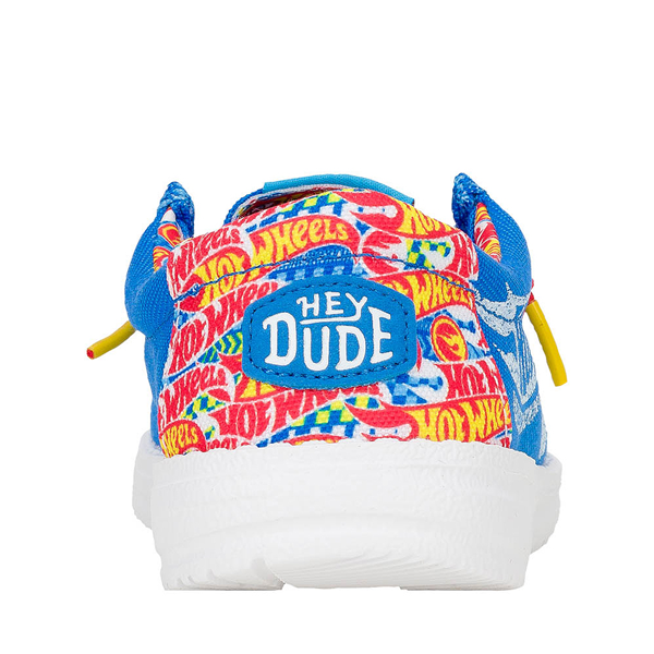 alternate view HEYDUDE x Hot Wheels™ Wally Slip-On Casual Shoe - Little Kid / Big Kid - BlueALT4