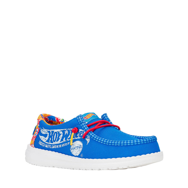 alternate view HEYDUDE x Hot Wheels™ Wally Slip-On Casual Shoe - Little Kid / Big Kid - BlueALT5