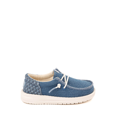 Main view of HEYDUDE Wally Funk Casual Shoe - Toddler - Denim