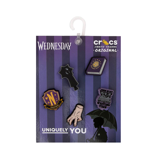 alternate view Wednesday x Crocs Jibbitz™ Shoe Charms 5 Pack - MulticolorALT2