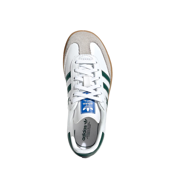 alternate view adidas Samba OG Athletic Shoe - Little Kid - Cloud White / Collegiate Green / GumALT2
