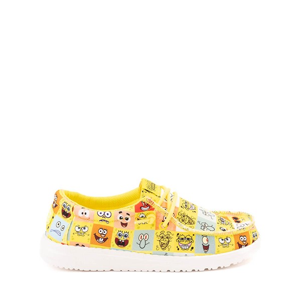 HEYDUDE x SpongeBob SquarePants&trade Faces Wally Slip-On Casual Shoe - Little Kid / Big Cyber Yellow