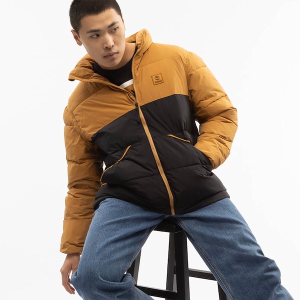 Timberland Synthetic Insulated Puffer Jacket - Wheat / Black