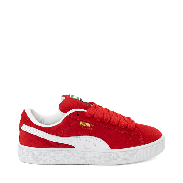 Mens PUMA Suede XL Athletic Shoe - Red / White | Journeys