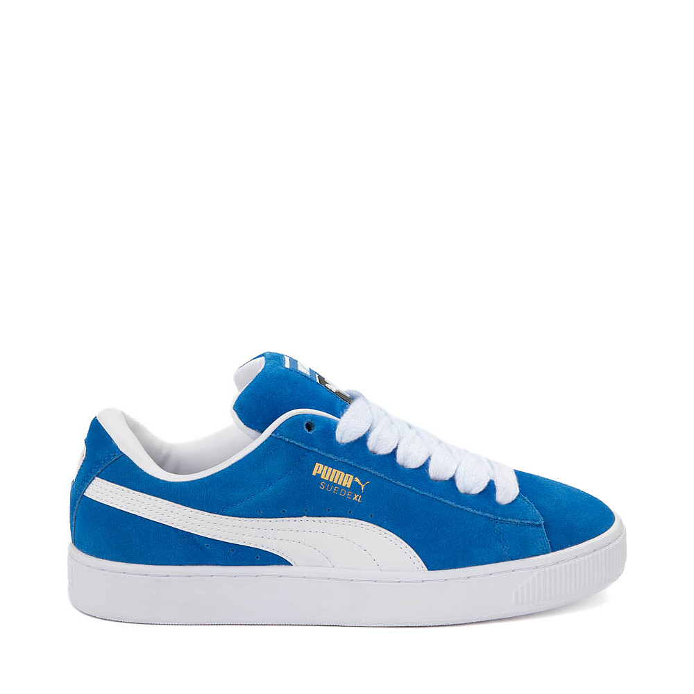 Mens PUMA Suede XL Athletic Shoe Blue White Journeys