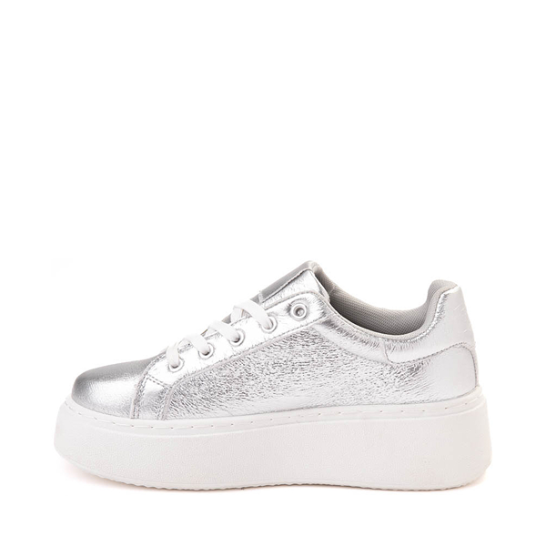 Womens Dirty Laundry Record Metallic Sneaker - Silver