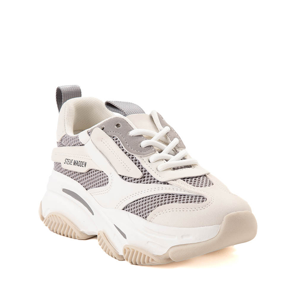 alternate view Steve Madden JPossession Athletic Shoe - Little Kid / Big Kid - Gray / White / BoneALT5