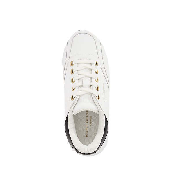 alternate view Kurt Geiger Mini Gaspar Sneaker - Little Kid / Big Kid - White / BlackALT2