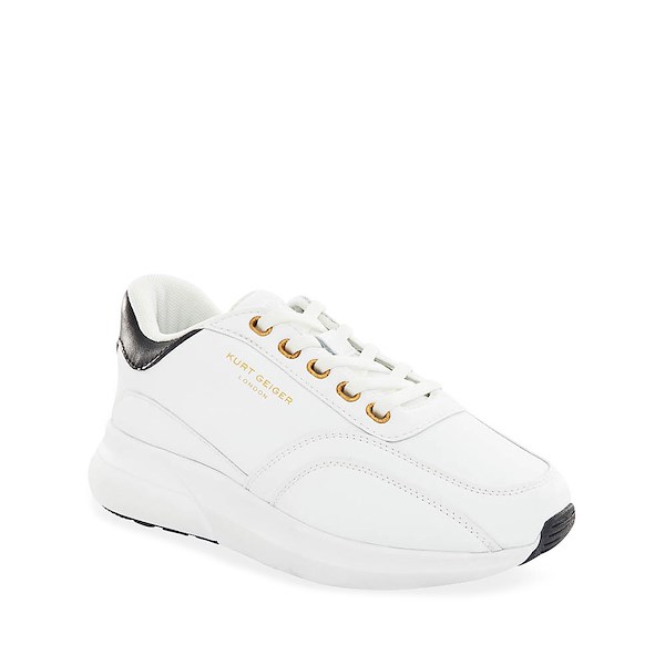 alternate view Kurt Geiger Mini Gaspar Sneaker - Little Kid / Big Kid - White / BlackALT5