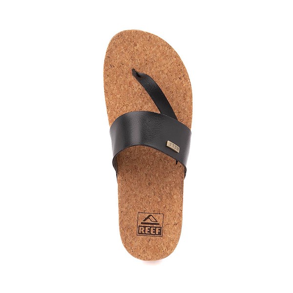 alternate view Womens Reef Cushion Sol Hi Sandal - Black / TanALT2