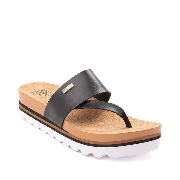 alternate view Womens Reef Cushion Sol Hi Sandal - Black / TanALT5