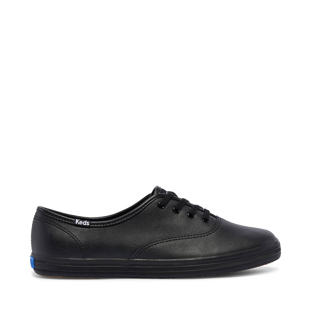 Womens Keds Champion Leather Casual Shoe - Black | Journeys