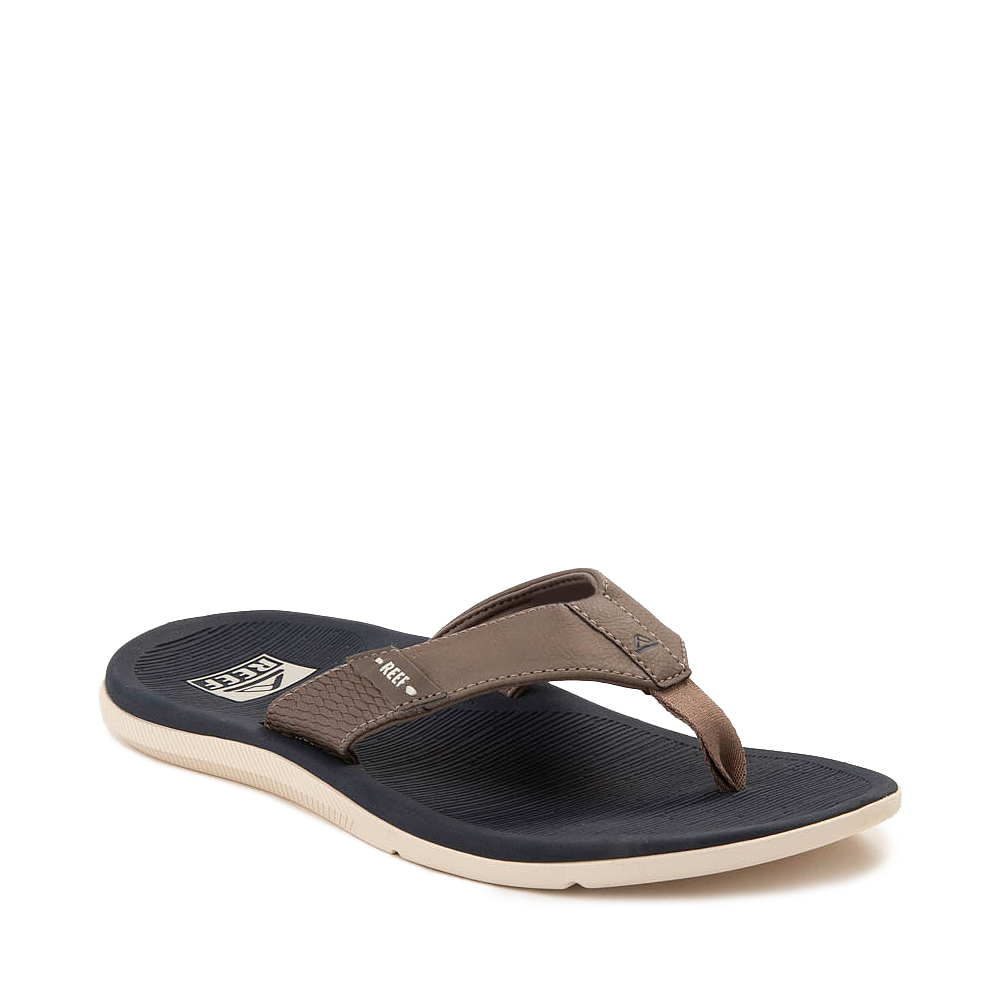 Mens Reef Santa Ana Sandal - Navy / Khaki | Journeys