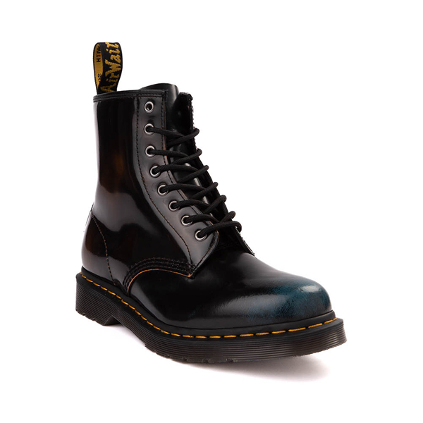 Dr. Martens 1460 8 Eye Boot Black Green Rub Off Journeys