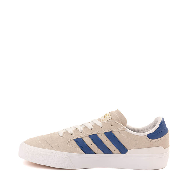 Mens adidas Busenitz Vulc II Athletic Shoe - Crystal White / Team Royal Blue Gold Metallic