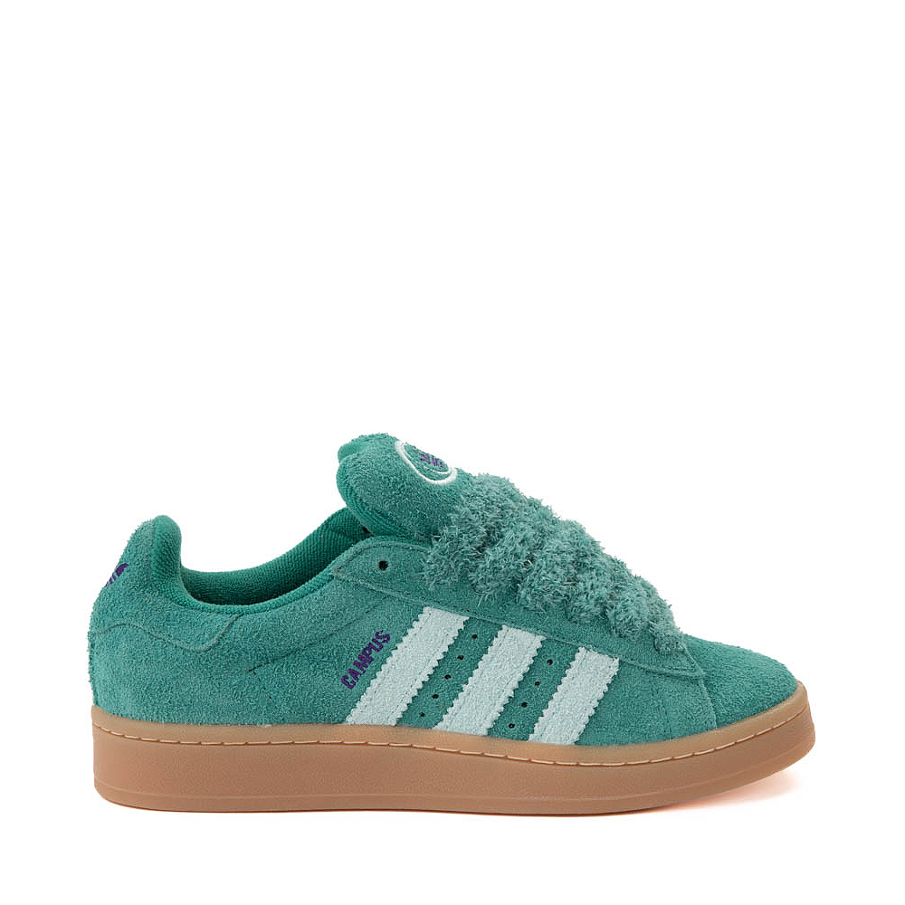 Womens adidas Campus 00s Athletic Shoe Active Green Semi Flash Aqua Collegiate Purple Journeys