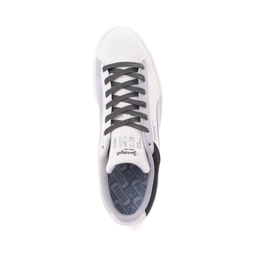 PUMA Suede Iconix Summer Athletic Shoe - Silver Mist / Black